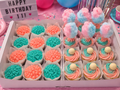 Custom Cotton Candy Cupcakes