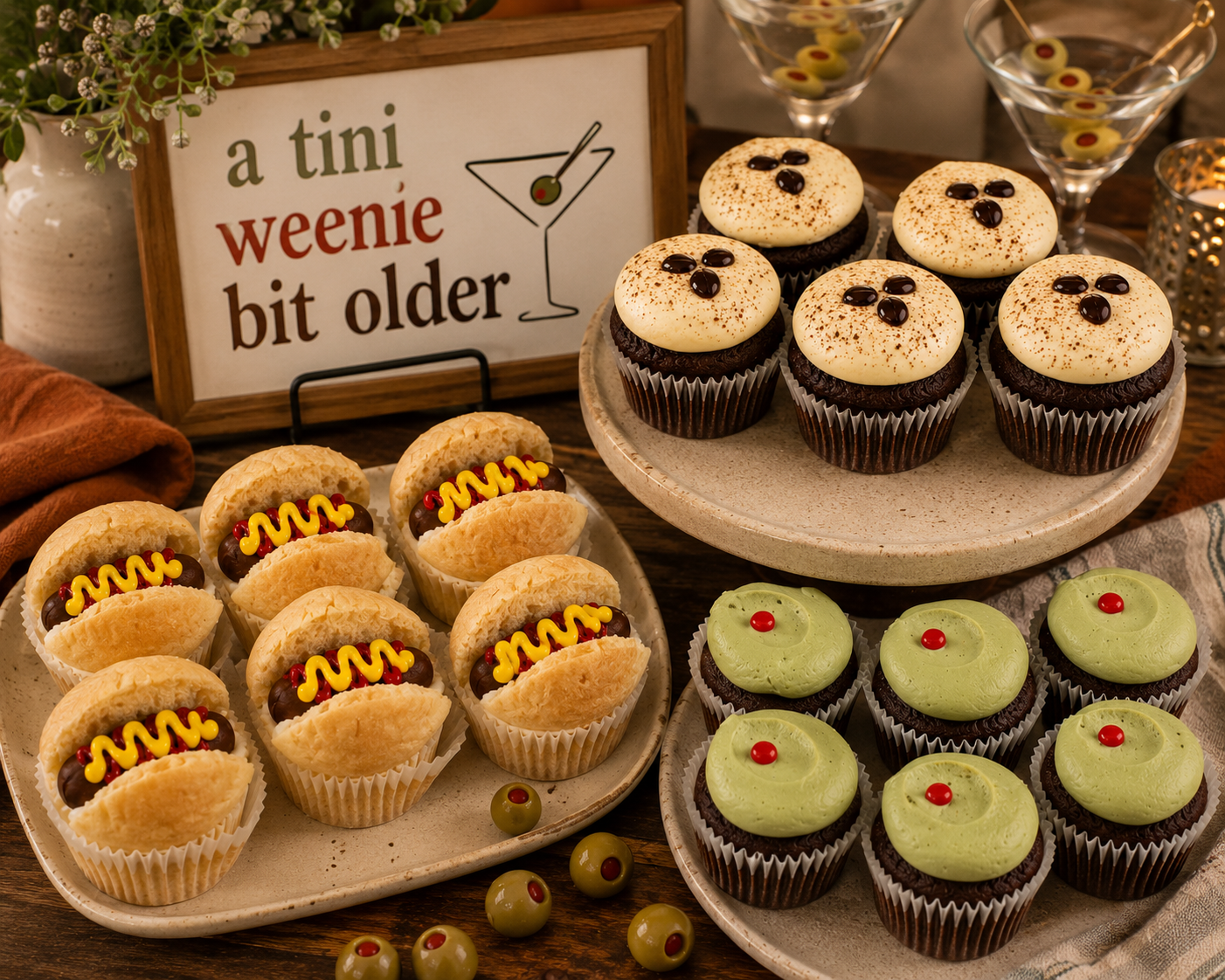 "A Tini Weenie Bit Older" Cupcakes
