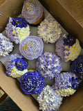 Custom Cupcakes - Purple Floral